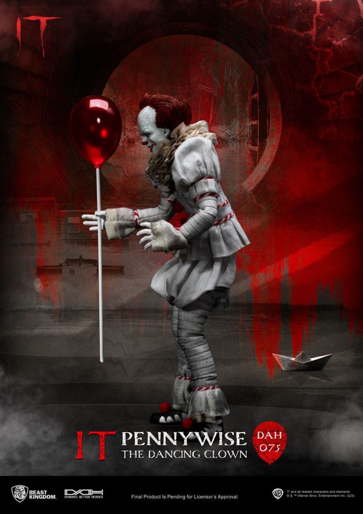 Stephen King's Es Dynamic 8ction Heroes Actionfigur 1/9 Pennywise 21 cm - Preorder - ETA: 25.08.2026