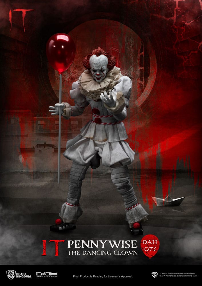 Stephen King's Es Dynamic 8ction Heroes Actionfigur 1/9 Pennywise 21 cm - Preorder - ETA: 25.08.2026