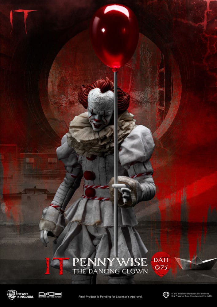 Stephen King's Es Dynamic 8ction Heroes Actionfigur 1/9 Pennywise 21 cm - Preorder - ETA: 25.08.2026