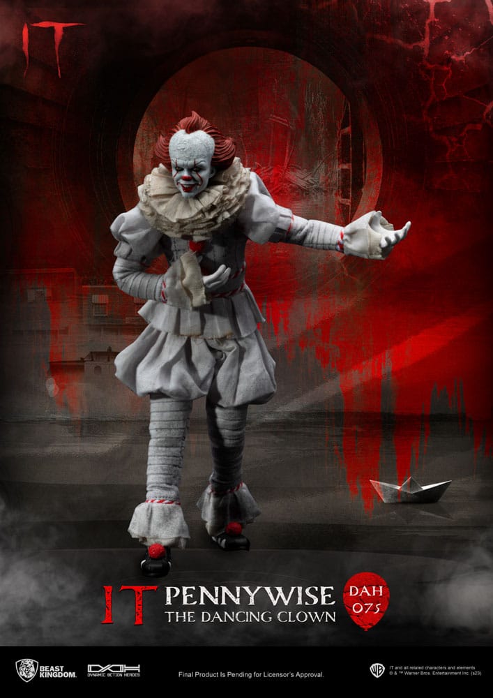 Stephen King's Es Dynamic 8ction Heroes Actionfigur 1/9 Pennywise 21 cm - Preorder - ETA: 25.08.2026