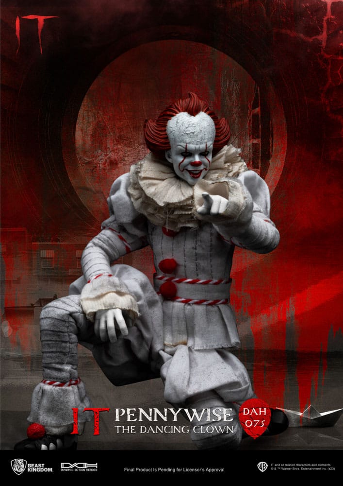 Stephen King's Es Dynamic 8ction Heroes Actionfigur 1/9 Pennywise 21 cm - Preorder - ETA: 25.08.2026