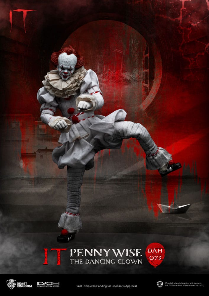 Stephen King's Es Dynamic 8ction Heroes Actionfigur 1/9 Pennywise 21 cm - Preorder - ETA: 25.08.2026