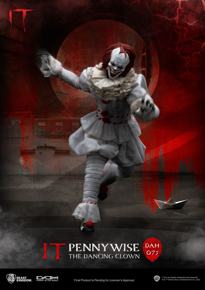 Stephen King's Es Dynamic 8ction Heroes Actionfigur 1/9 Pennywise 21 cm - Preorder - ETA: 25.08.2026