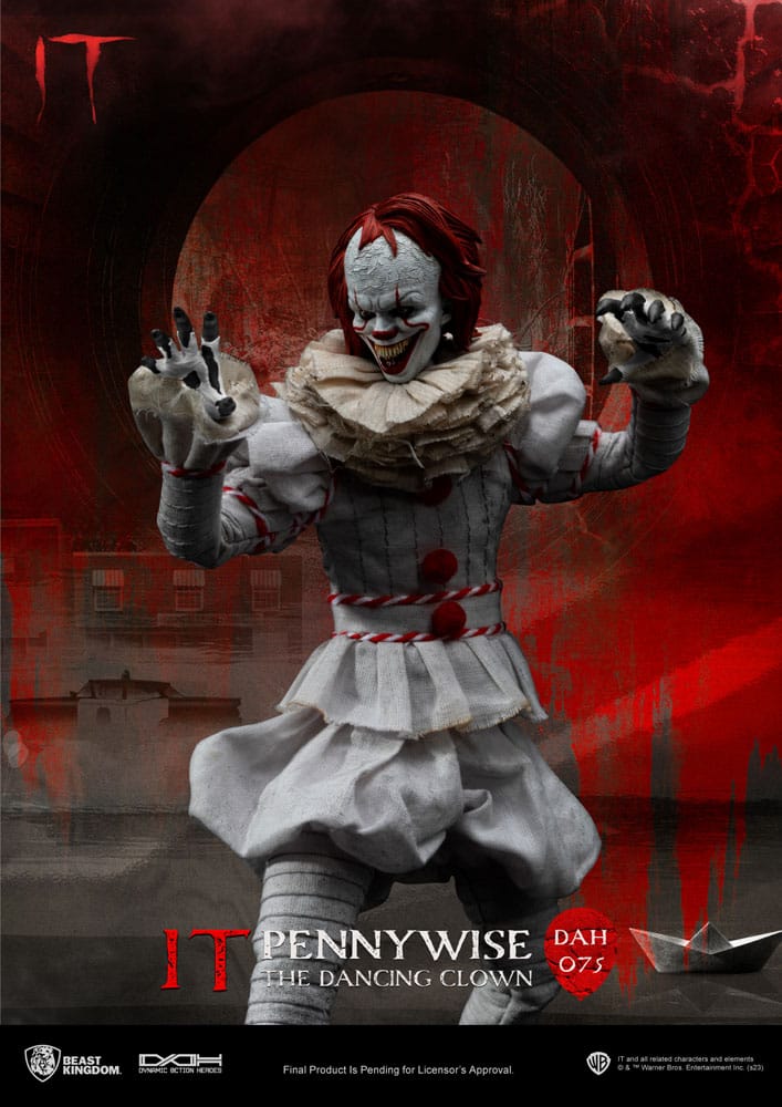 Stephen King's Es Dynamic 8ction Heroes Actionfigur 1/9 Pennywise 21 cm - Preorder - ETA: 25.08.2026