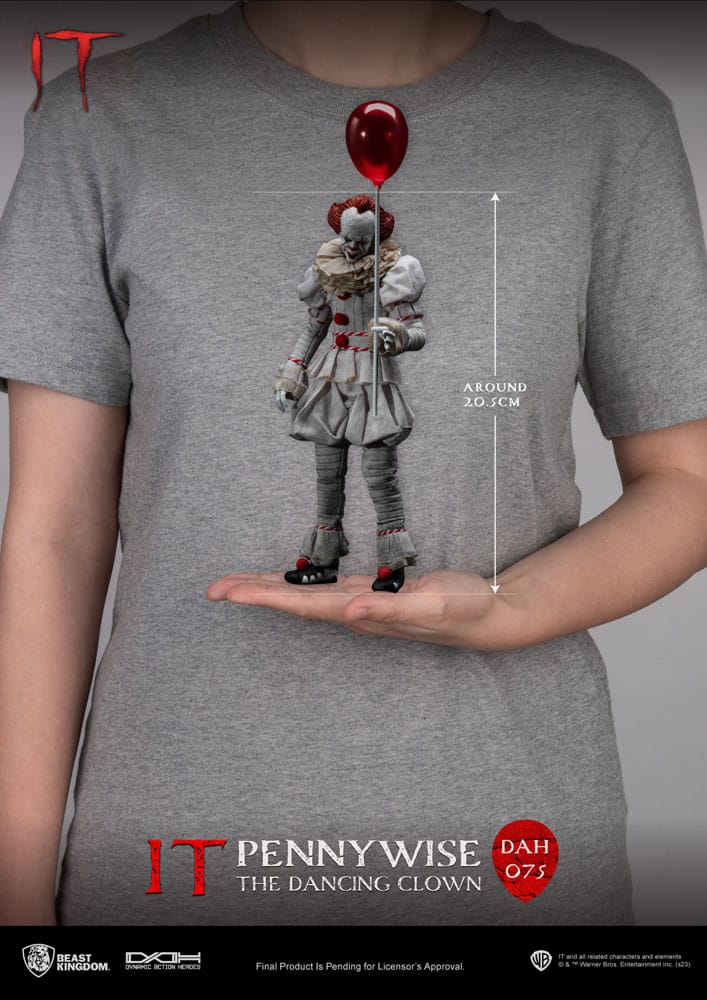 Stephen King's Es Dynamic 8ction Heroes Actionfigur 1/9 Pennywise 21 cm - Preorder - ETA: 25.08.2026