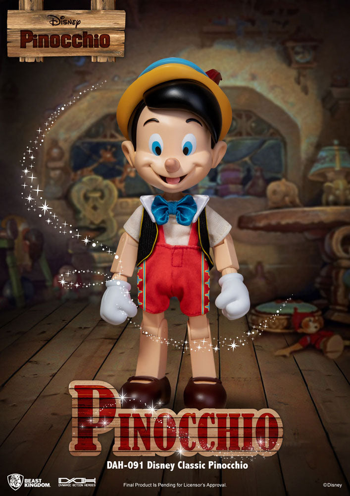 Disney Classic Dynamic 8ction Heroes Actionfigur 1/9 Pinocchio 18 cm - Preorder - ETA: 10.02.2027