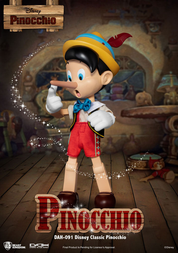 Disney Classic Dynamic 8ction Heroes Actionfigur 1/9 Pinocchio 18 cm - Preorder - ETA: 10.02.2027