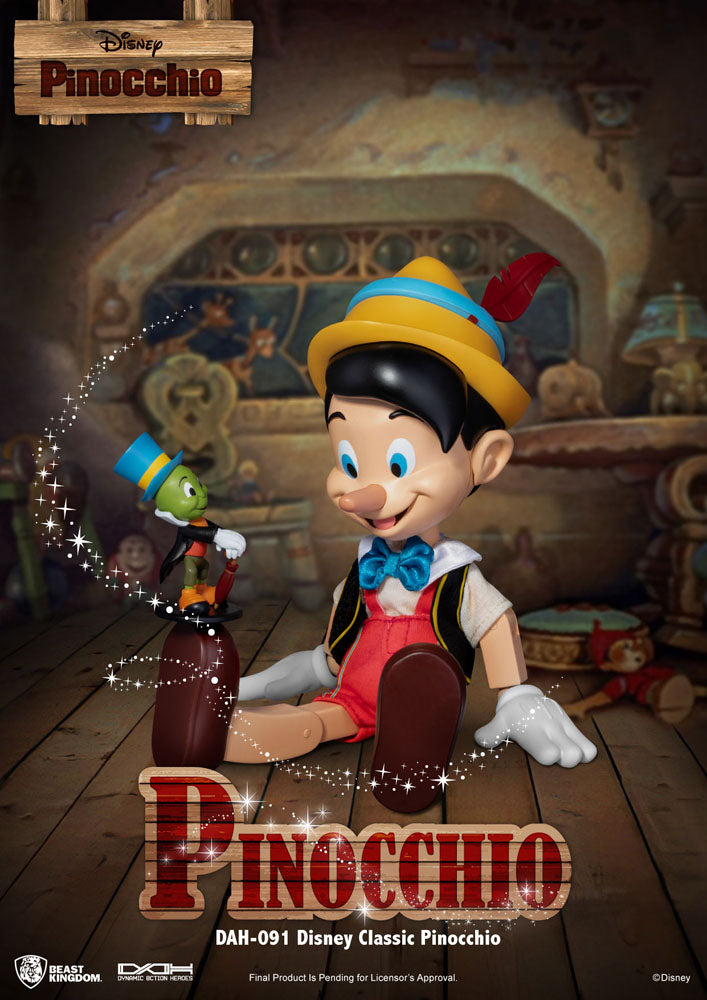 Disney Classic Dynamic 8ction Heroes Actionfigur 1/9 Pinocchio 18 cm - Preorder - ETA: 10.02.2027