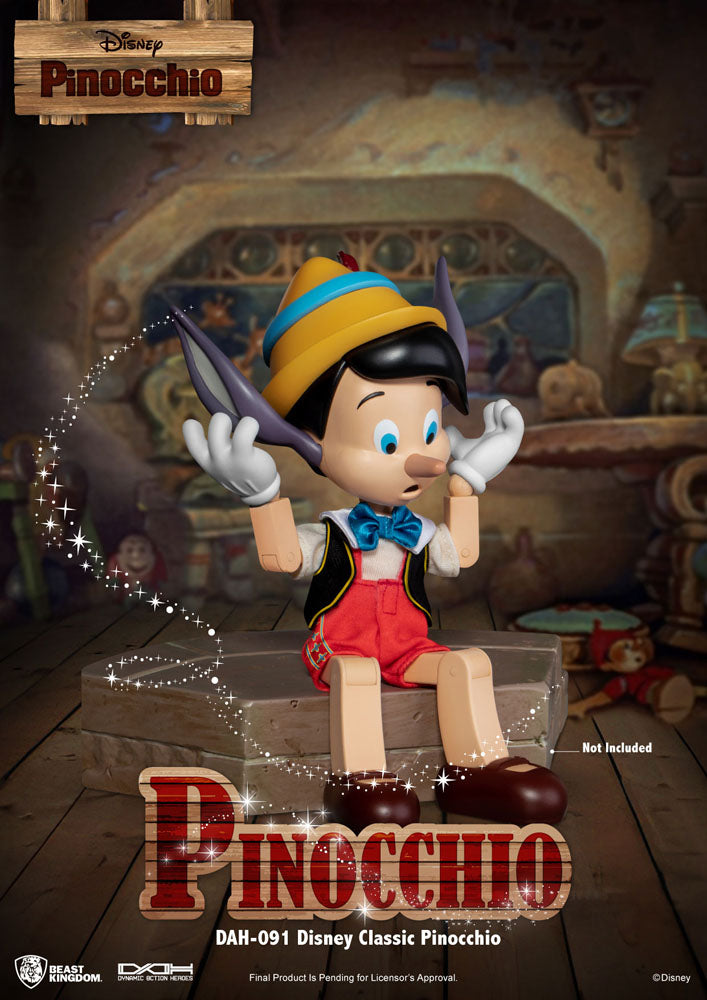 Disney Classic Dynamic 8ction Heroes Actionfigur 1/9 Pinocchio 18 cm - Preorder - ETA: 10.02.2027