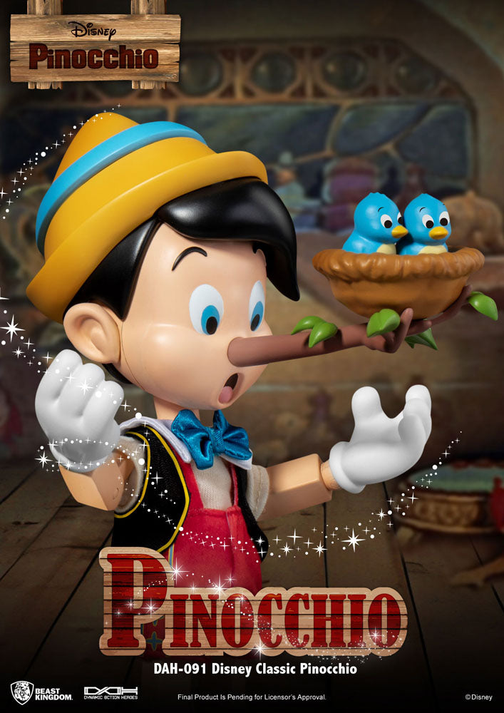 Disney Classic Dynamic 8ction Heroes Actionfigur 1/9 Pinocchio 18 cm - Preorder - ETA: 10.02.2027