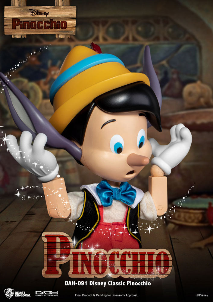 Disney Classic Dynamic 8ction Heroes Actionfigur 1/9 Pinocchio 18 cm - Preorder - ETA: 10.02.2027