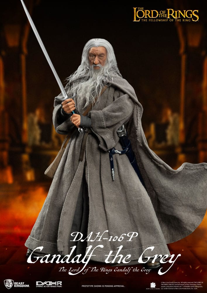 Herr der Ringe Dynamic 8ction Heroes Actionfigur 1/9 Gandalf der Graue 21 cm   - Preorder - ETA: 26.10.2025
