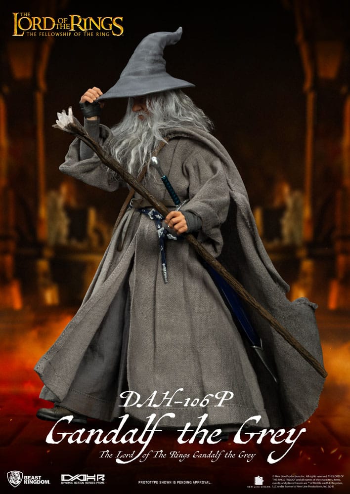 Herr der Ringe Dynamic 8ction Heroes Actionfigur 1/9 Gandalf der Graue 21 cm   - Preorder - ETA: 26.10.2025