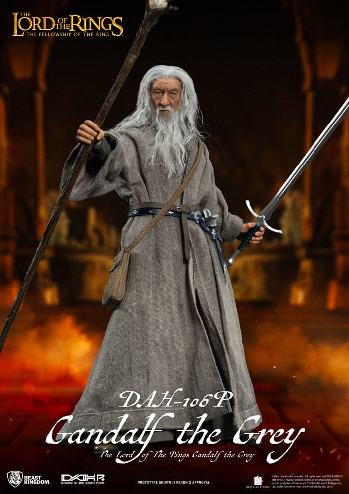 Herr der Ringe Dynamic 8ction Heroes Actionfigur 1/9 Gandalf der Graue 21 cm   - Preorder - ETA: 26.10.2025