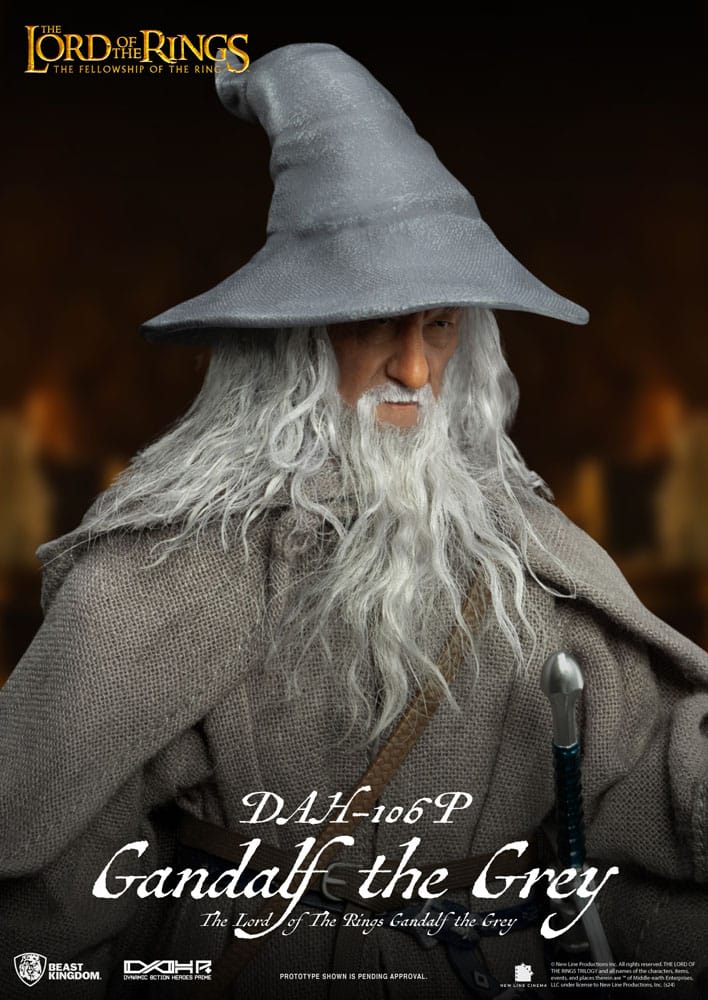 Herr der Ringe Dynamic 8ction Heroes Actionfigur 1/9 Gandalf der Graue 21 cm   - Preorder - ETA: 26.10.2025