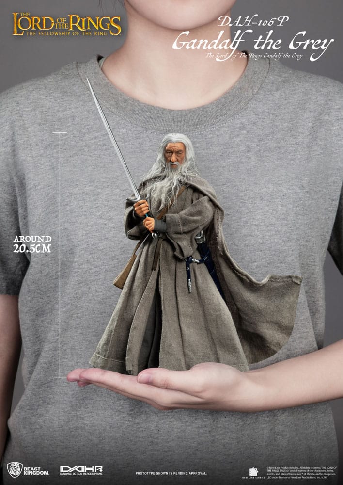 Herr der Ringe Dynamic 8ction Heroes Actionfigur 1/9 Gandalf der Graue 21 cm   - Preorder - ETA: 26.10.2025