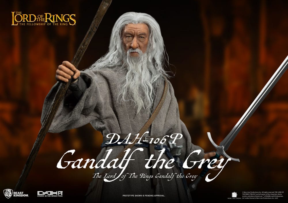 Herr der Ringe Dynamic 8ction Heroes Actionfigur 1/9 Gandalf der Graue 21 cm   - Preorder - ETA: 26.10.2025