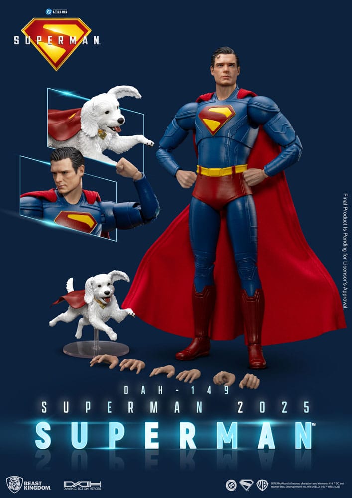 Superman (2025) Actionfigur Superman & Krypto 21 cm - Preorder - ETA: 04.01.2026