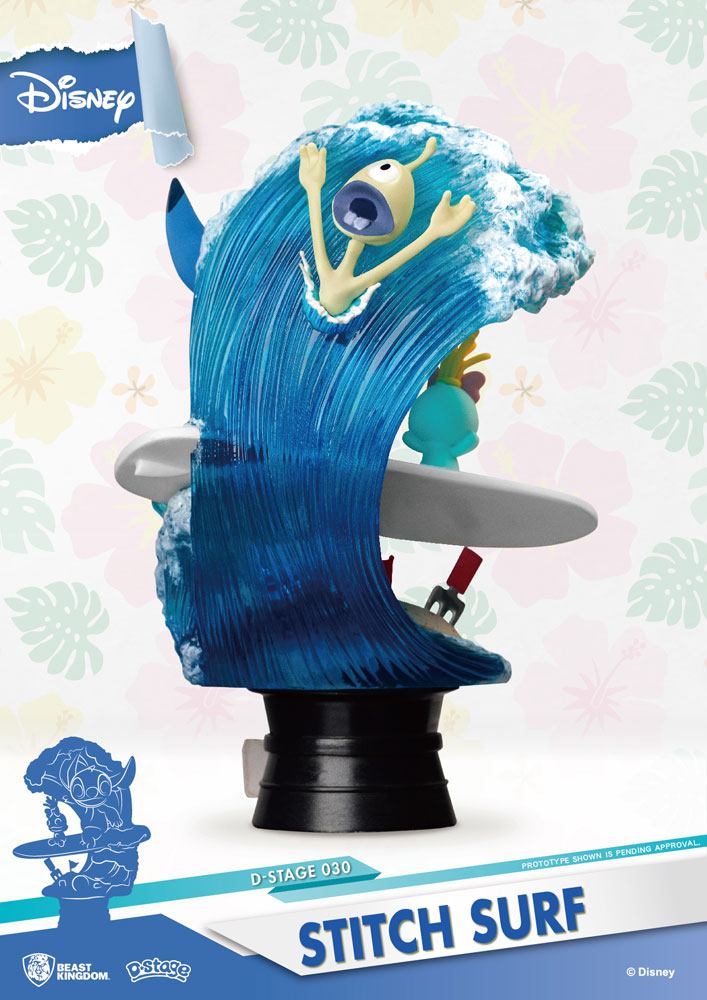 Disney Summer Series D-Stage PVC Diorama Surfer Stitch 15 cm - Versand: 7 Tage nach Bestellung