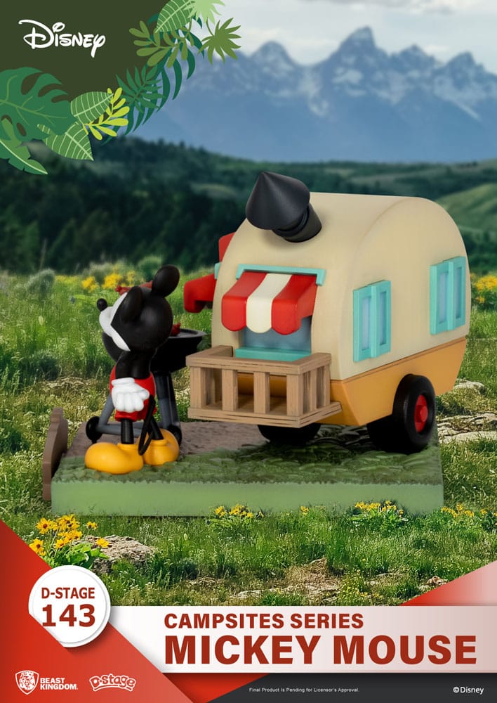 Disney D-Stage Campsite Series PVC Diorama Mickey Mouse 10 cm - Versand: 5-7 Tage nach Bestellung