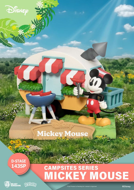 Disney D-Stage Campsite Series PVC Diorama Mickey Mouse Special Edition 10 cm - Versand: 5-7 Tage nach Bestellung