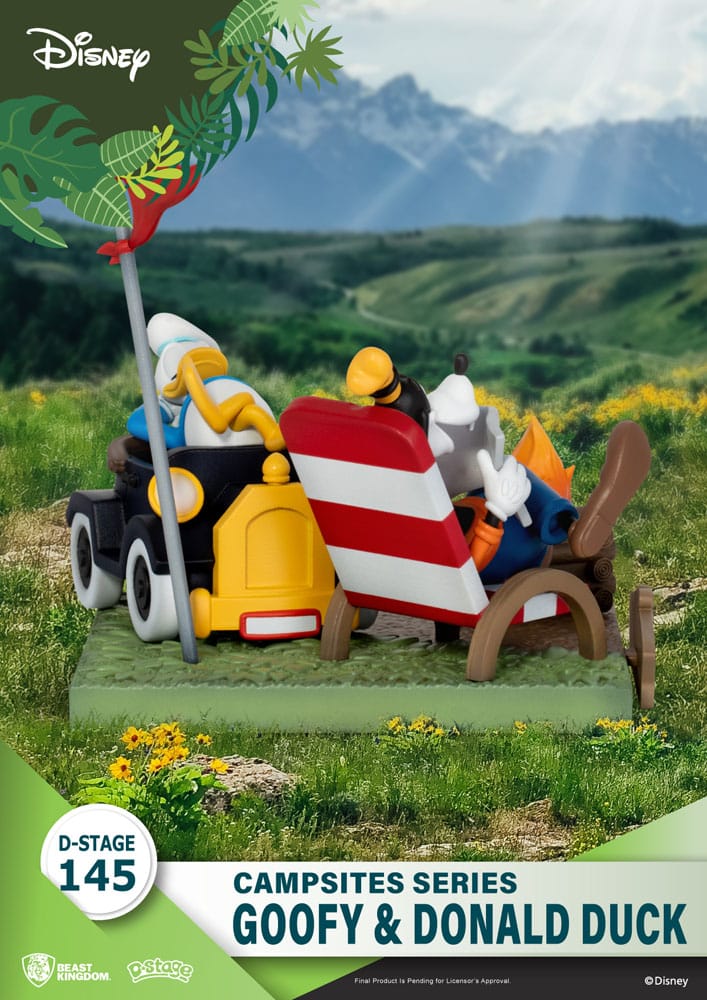 Disney D-Stage Campsite Series PVC Diorama Goofy & Donald Duck 10 cm - Versand: 5-7 Tage nach Bestellung