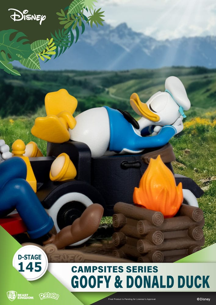 Disney D-Stage Campsite Series PVC Diorama Goofy & Donald Duck 10 cm - Versand: 5-7 Tage nach Bestellung