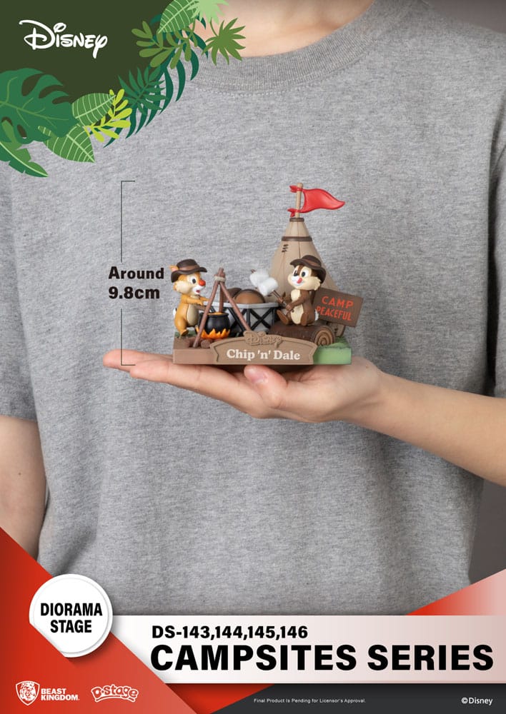 Disney D-Stage Campsite Series PVC Diorama Mini & Pluto 10 cm - Versand: 5-7 Tage nach Bestellung