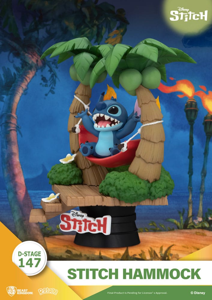 Lilo & Stitch D-Stage PVC Diorama Stitch Hammock 13 cm - Versand: 7 Tage nach Bestellung