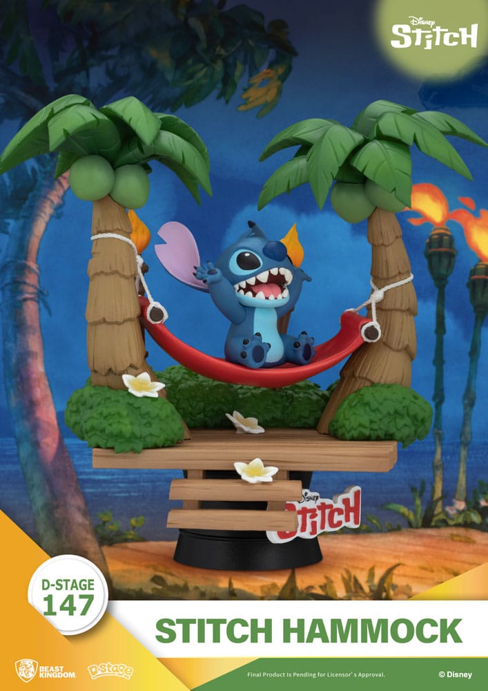 Lilo & Stitch D-Stage PVC Diorama Stitch Hammock 13 cm - Versand: 7 Tage nach Bestellung
