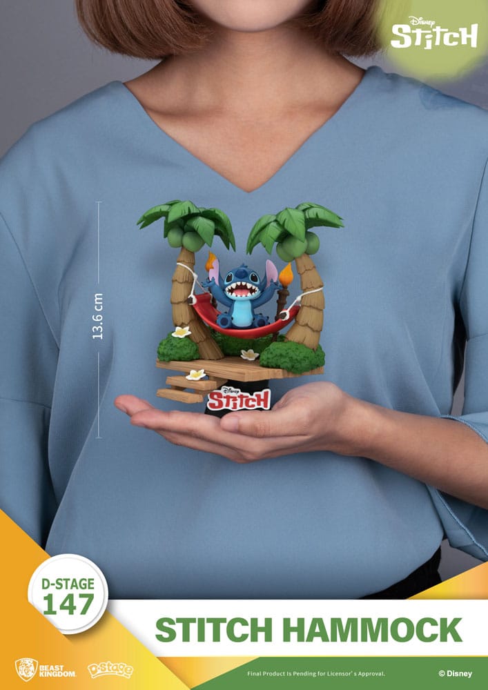 Lilo & Stitch D-Stage PVC Diorama Stitch Hammock 13 cm - Versand: 7 Tage nach Bestellung
