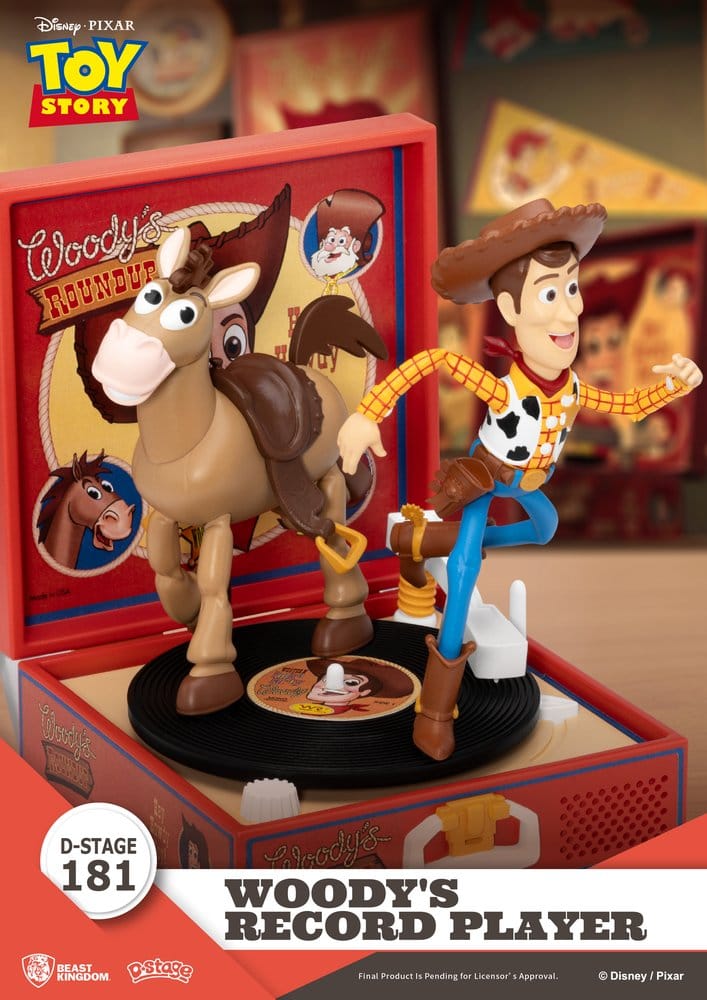 Toy Story Record Player Series PVC Figur Woody's Record Player 13 cm - Preorder - ETA: 25.08.2026