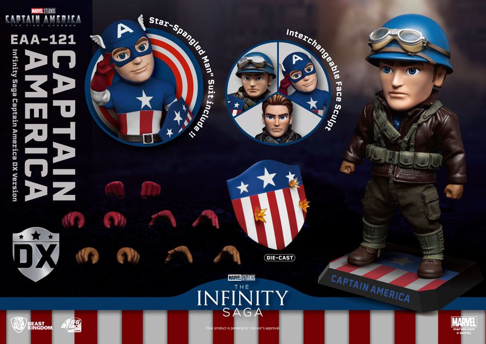 Captain America: The First Avenger Egg Attack Action Actionfigur Captain America DX Version 17 cm - Versand: 5-7 Tage nach Bestellung
