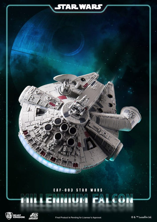 Star Wars Egg Attack Schwebe-Modell mit Leuchtfunktion Millennium Falcon 13 cm - sofort lieferbar