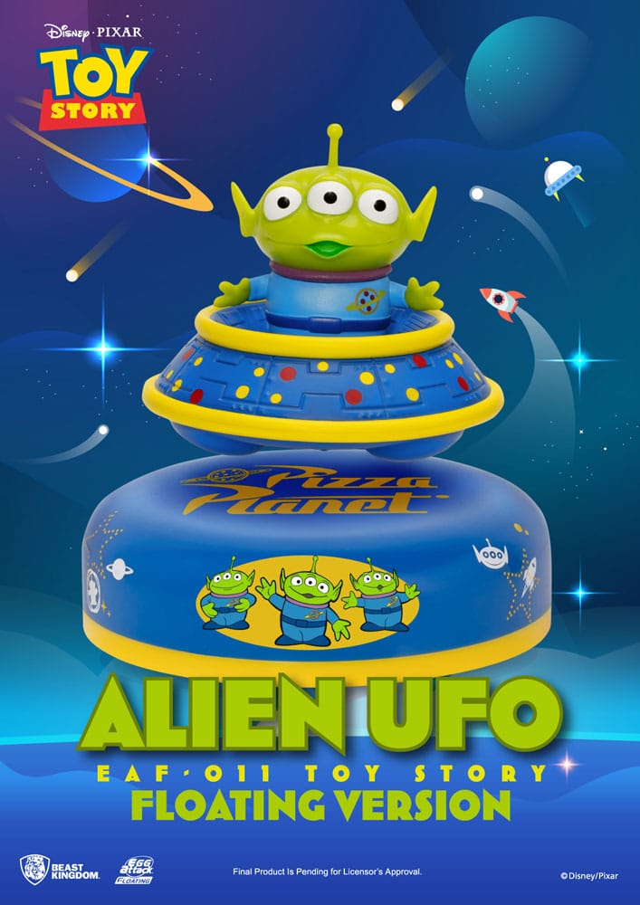 Toy Story Egg Attack Schwebe-Modell Alien UFO 6 cm - Versand: 7 Tage nach Bestellung