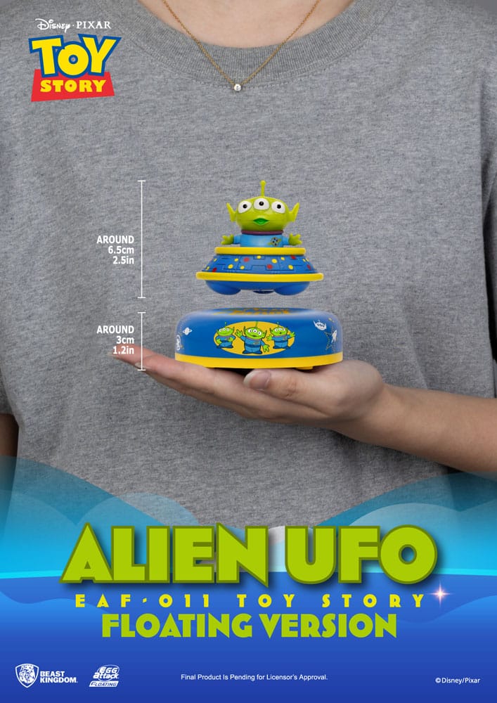 Toy Story Egg Attack Schwebe-Modell Alien UFO 6 cm - Versand: 7 Tage nach Bestellung