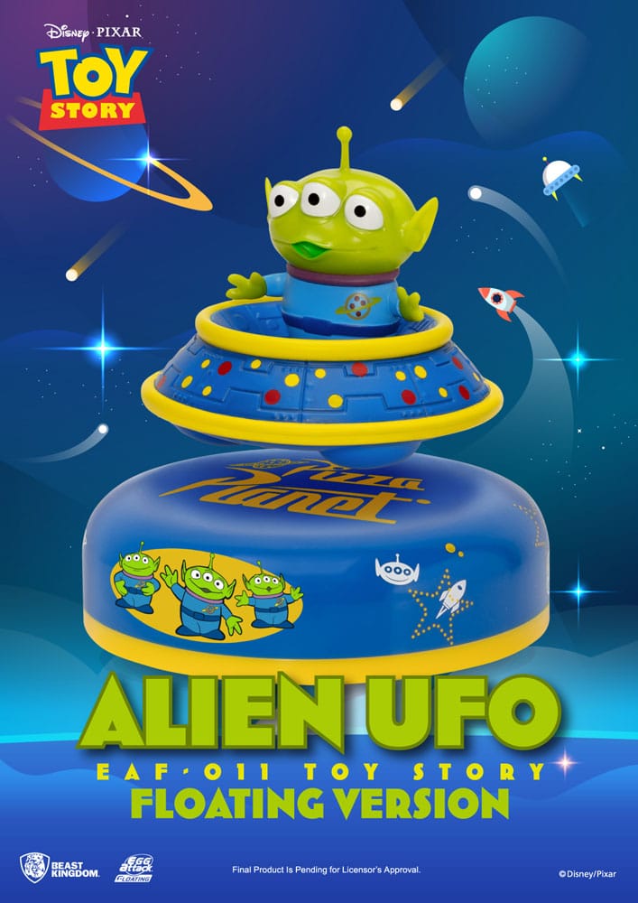 Toy Story Egg Attack Schwebe-Modell Alien UFO 6 cm - Versand: 7 Tage nach Bestellung