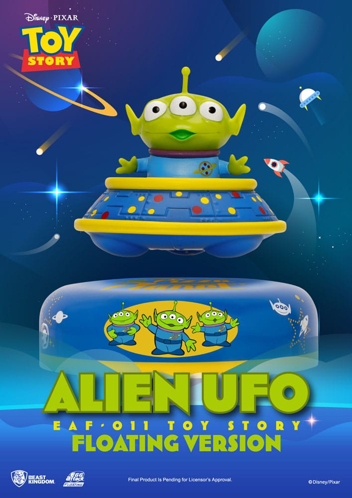 Toy Story Egg Attack Schwebe-Modell Alien UFO 6 cm - Versand: 7 Tage nach Bestellung