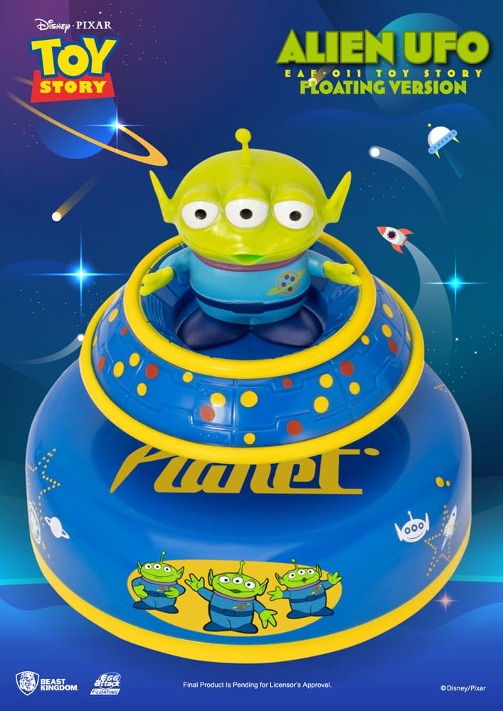 Toy Story Egg Attack Schwebe-Modell Alien UFO 6 cm - Versand: 7 Tage nach Bestellung