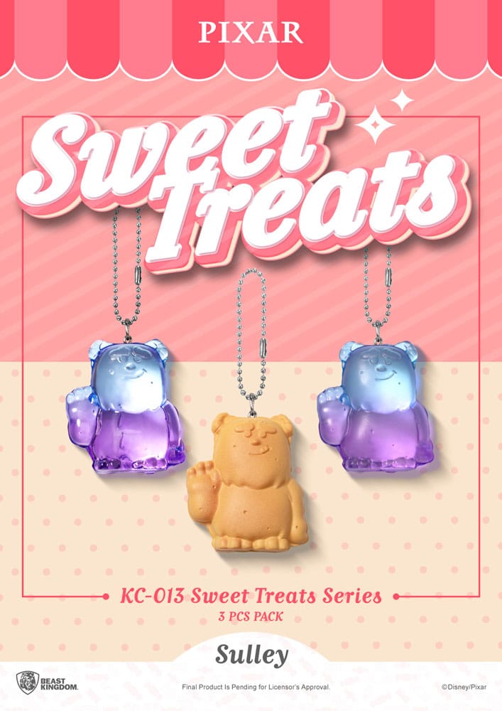 Pixar Sweet Treats Series Schlüsselanhänger 3er-Pack 4 cm     - Versand: 7 Tage nach Bestellung