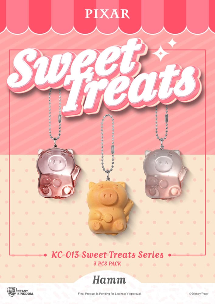 Pixar Sweet Treats Series Schlüsselanhänger 3er-Pack 4 cm     - Versand: 7 Tage nach Bestellung