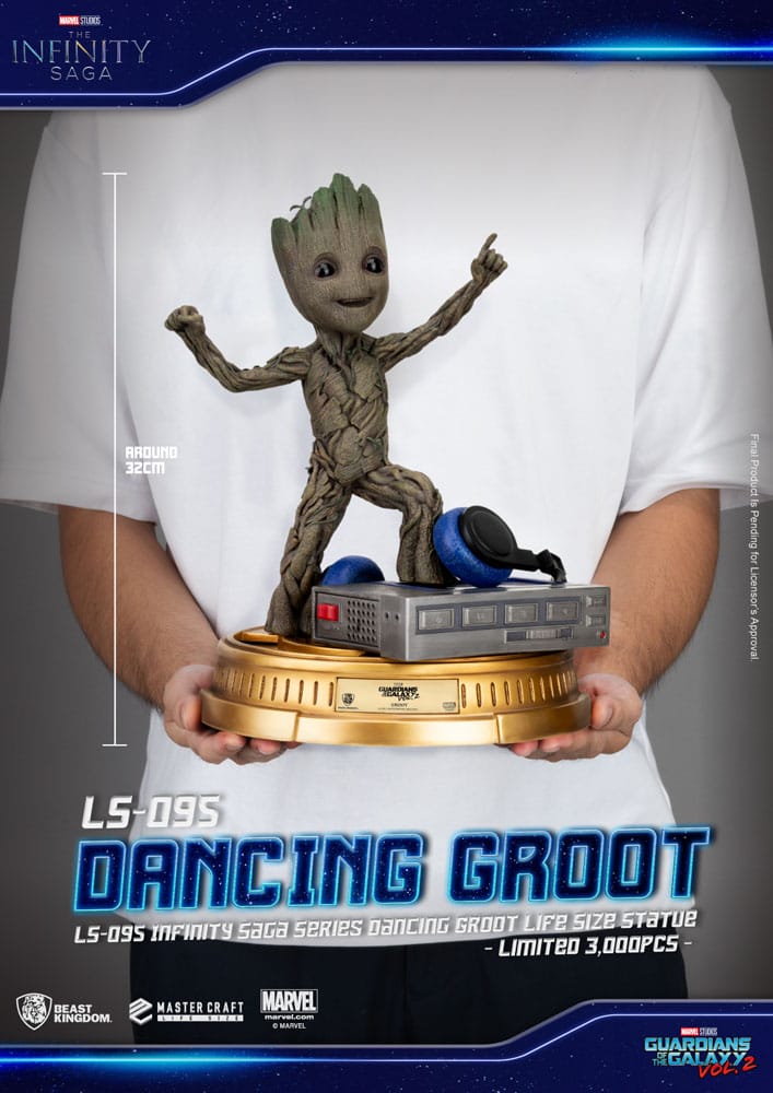 Guardians of the Galaxy 2 Life-Size Statue Dancing Groot heo EU Exclusive 32 cm - Versand: 5-7 Tage nach Bestellung