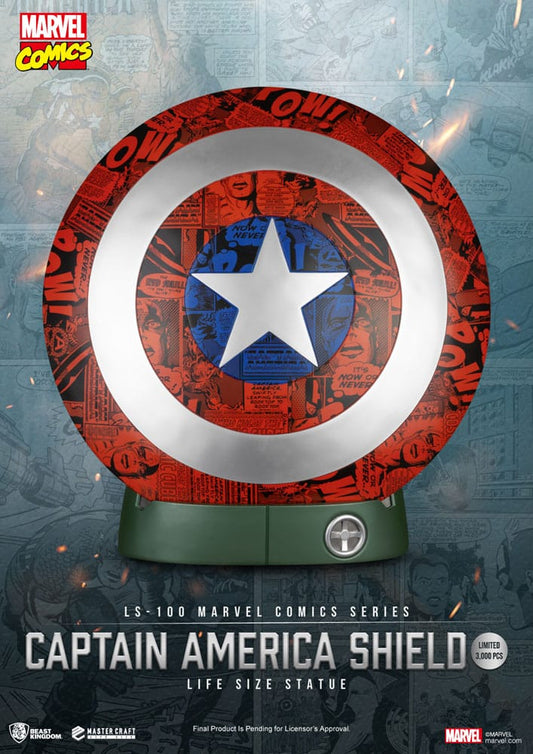 Marvel Comics PVC Captain America Schild Life Size Statue 64 cm - Preorder - ETA: 25.03.2026