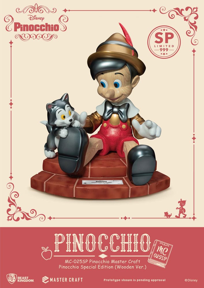 Disney Master Craft Statue Pinocchio Wooden Ver. Special Edition 27 cm - Preorder - ETA: 10.02.2027