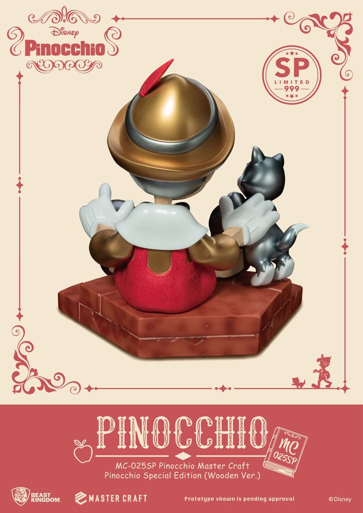 Disney Master Craft Statue Pinocchio Wooden Ver. Special Edition 27 cm - Preorder - ETA: 10.02.2027