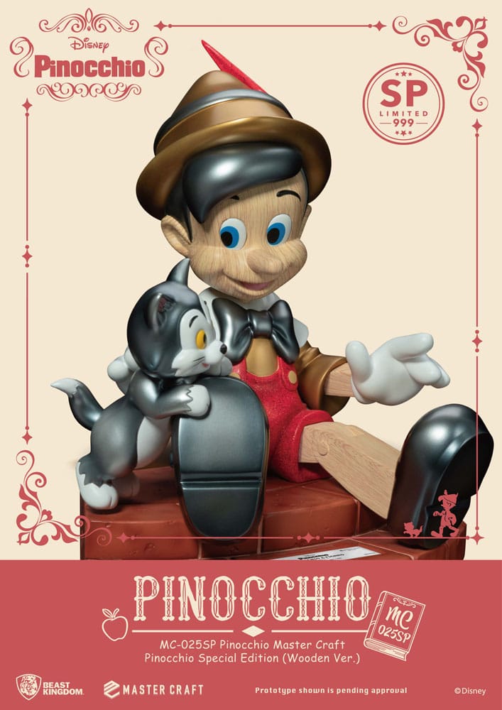 Disney Master Craft Statue Pinocchio Wooden Ver. Special Edition 27 cm - Preorder - ETA: 10.02.2027