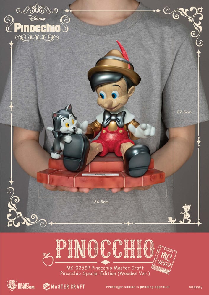 Disney Master Craft Statue Pinocchio Wooden Ver. Special Edition 27 cm - Preorder - ETA: 10.02.2027