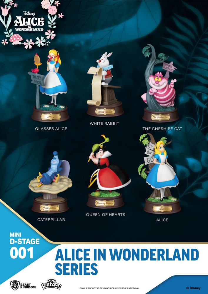 Alice im Wunderland Mini Diorama Stage Statuen 6-er Pack 10 cm - Preorder - ETA: 20.08.2026