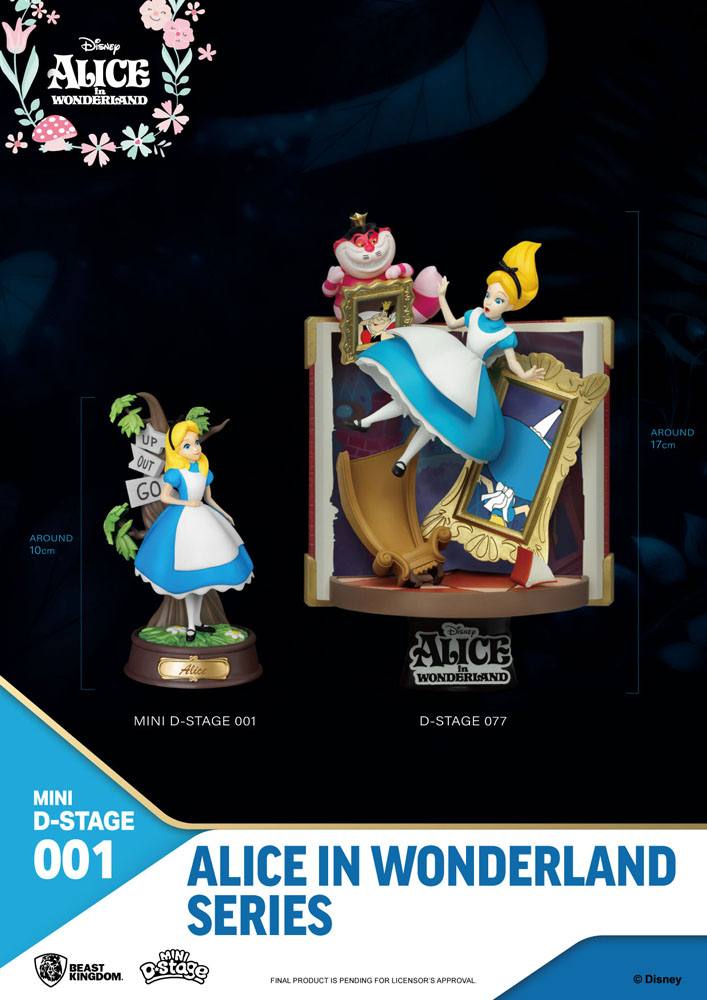 Alice im Wunderland Mini Diorama Stage Statuen 6-er Pack 10 cm - Preorder - ETA: 20.08.2026