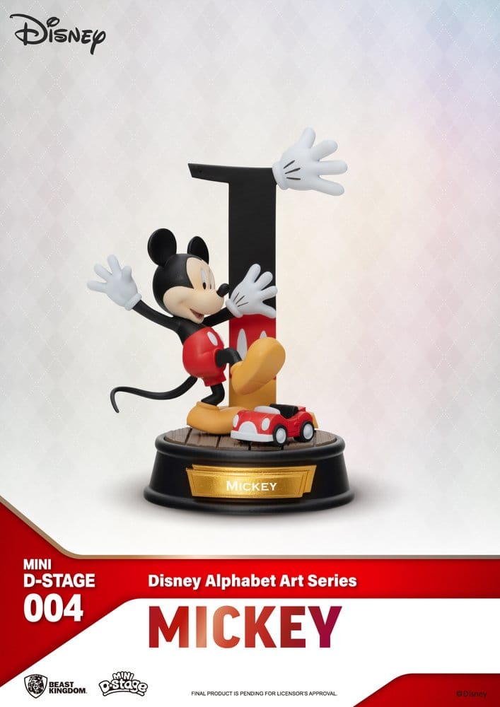 Disney Mini Diorama Stage Statuen 6-er Pack Alphabet Art 10 cm - Preorder - ETA: 01.09.2026